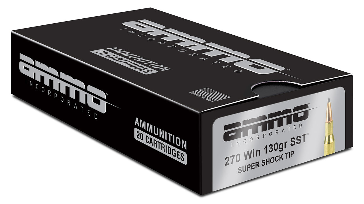 Ammo Inc 270W130SSTA20D Signature  270 Win 130 gr Super Shock Tip (SST) 20 Per Box/10 Cs