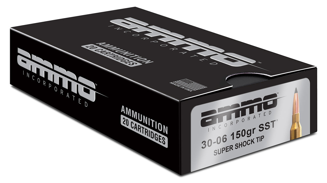 Ammo Inc 3006150SSTA20 Signature  30-06 Springfield 150 gr Super Shock Tip (SST) 20 Per Box/10 Cs