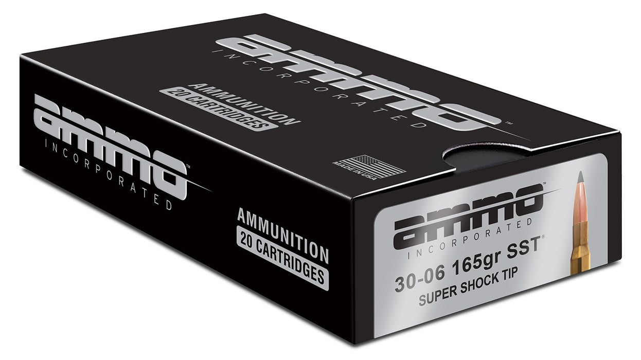 Ammo Inc 3006165SSTA20 Signature  30-06 Springfield 165 gr Super Shock Tip (SST) 20 Per Box/10 Cs
