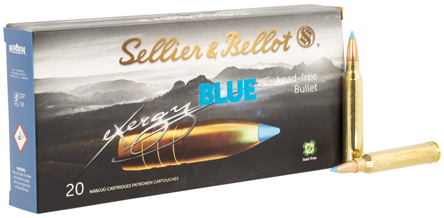 Sellier & Bellot SB300XA eXergy  300 Win Mag 180 gr TAC-EX-Blue 20 Per Box/10 Cs