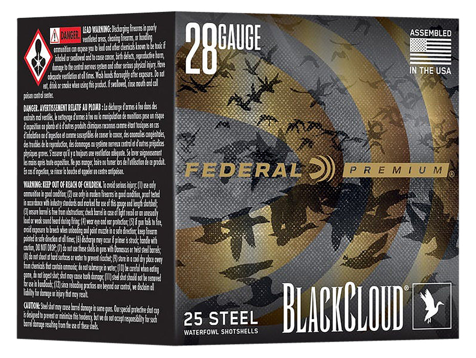 Federal PWBX2853 Premium Black Cloud 28 Gauge 3" 3/4 oz 3 Shot 25 Per Box/ 10 Cs