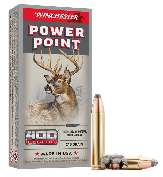 Winchester Ammo X4001 Power-Point Super 400 Legend 215 gr 20 Per Box/ 10 Cs