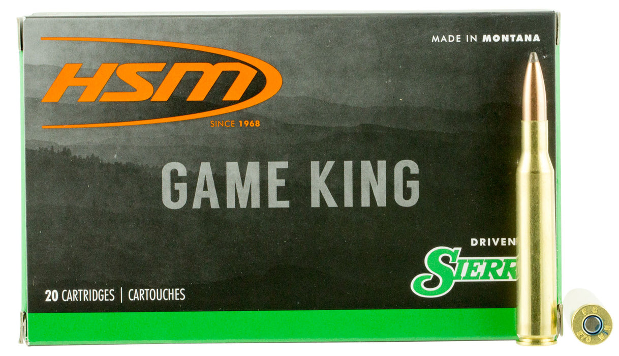 HSM 27012N Game King  270 Win 130 gr Sierra GameKing Spitzer Boat-Tail (SGSBT) 20 Bx/20 Cs