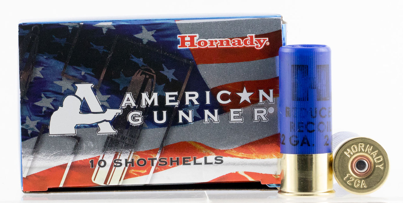 Hornady 86274 American Gunner  Reduced Recoil 12 Gauge 2.75" 1 oz 1600 fps 00 Buck Shot 10 Bx/10 Cs