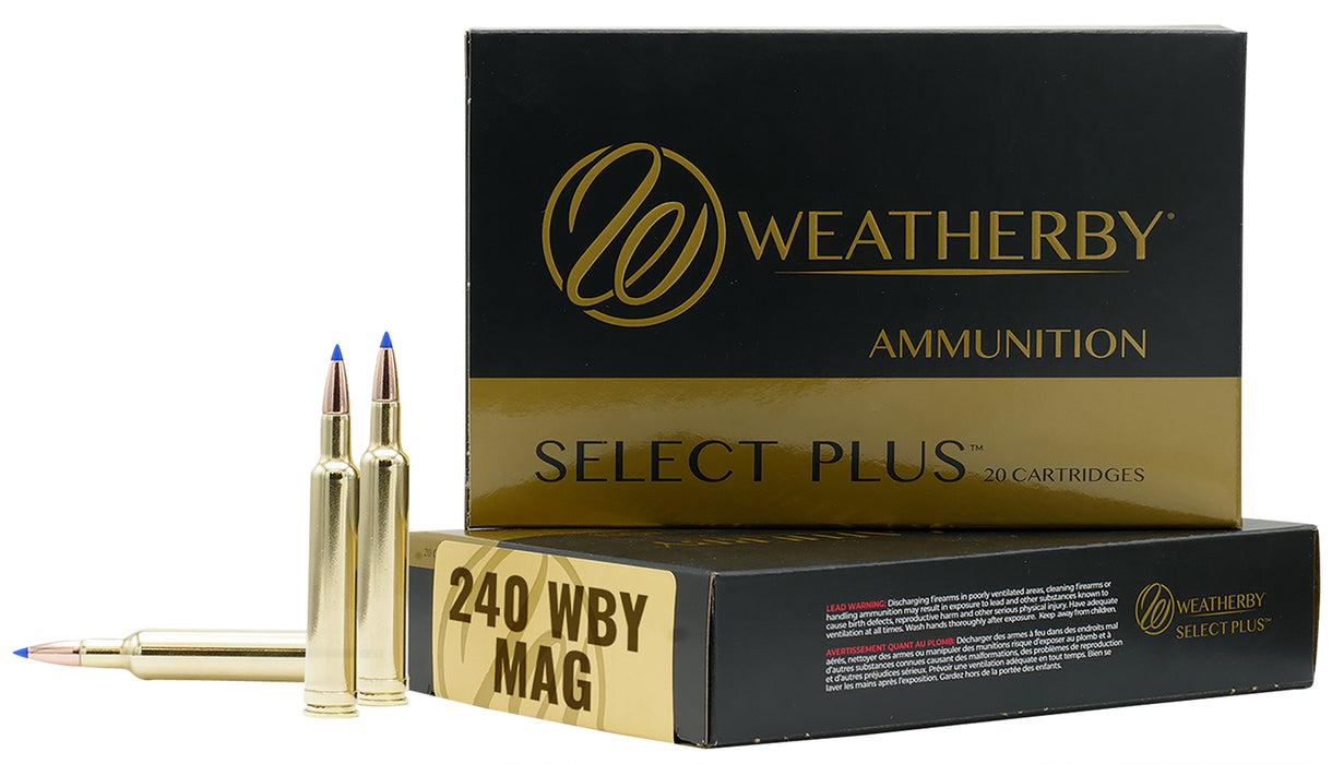 Weatherby B24080TTSX Select Plus  240 Wthby Mag 80 gr 3500 fps Barnes Tipped TSX Lead Free 20 Bx/10 Cs