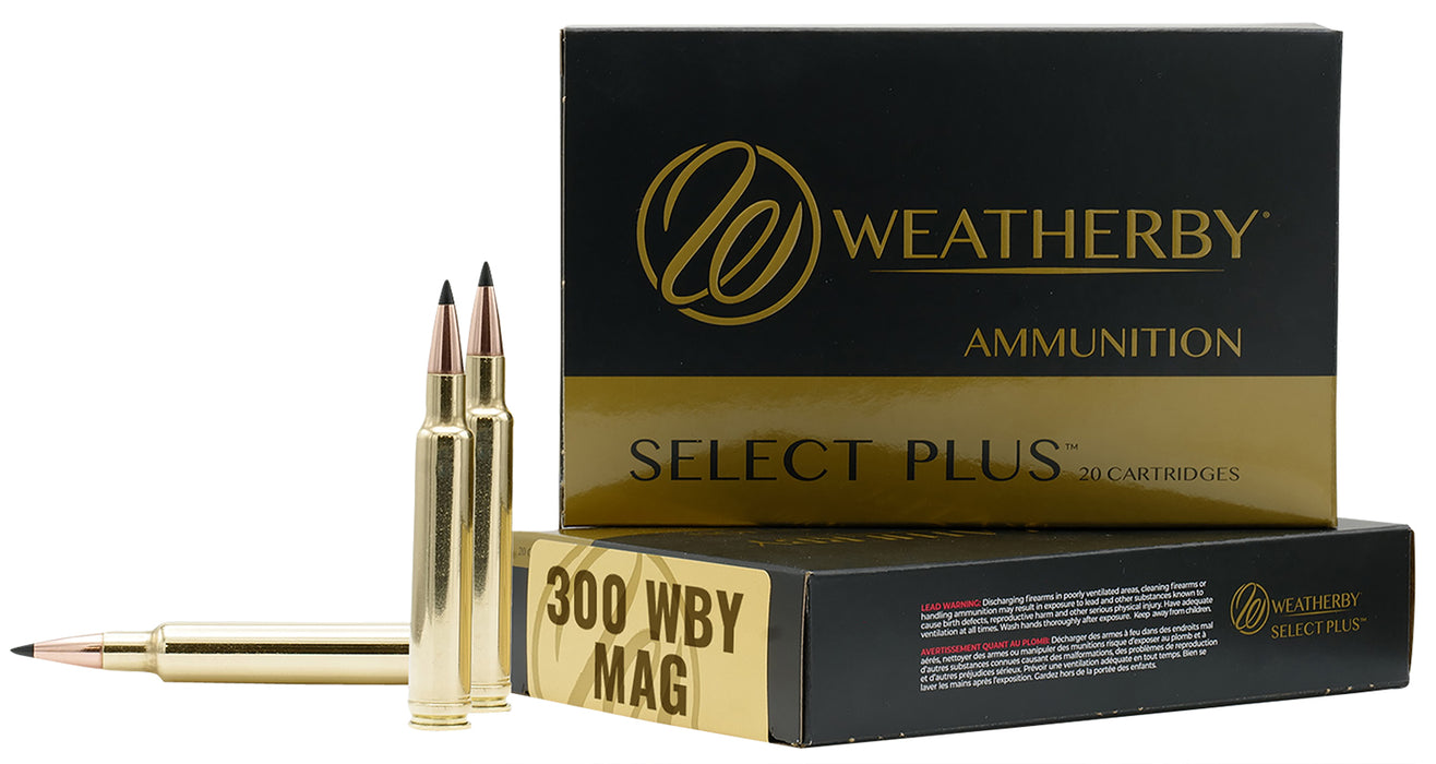Weatherby B300180TTSX Select Plus  300 Wthby Mag 180 gr 3240 fps Barnes Tipped TSX Lead Free 20 Bx/10 Cs