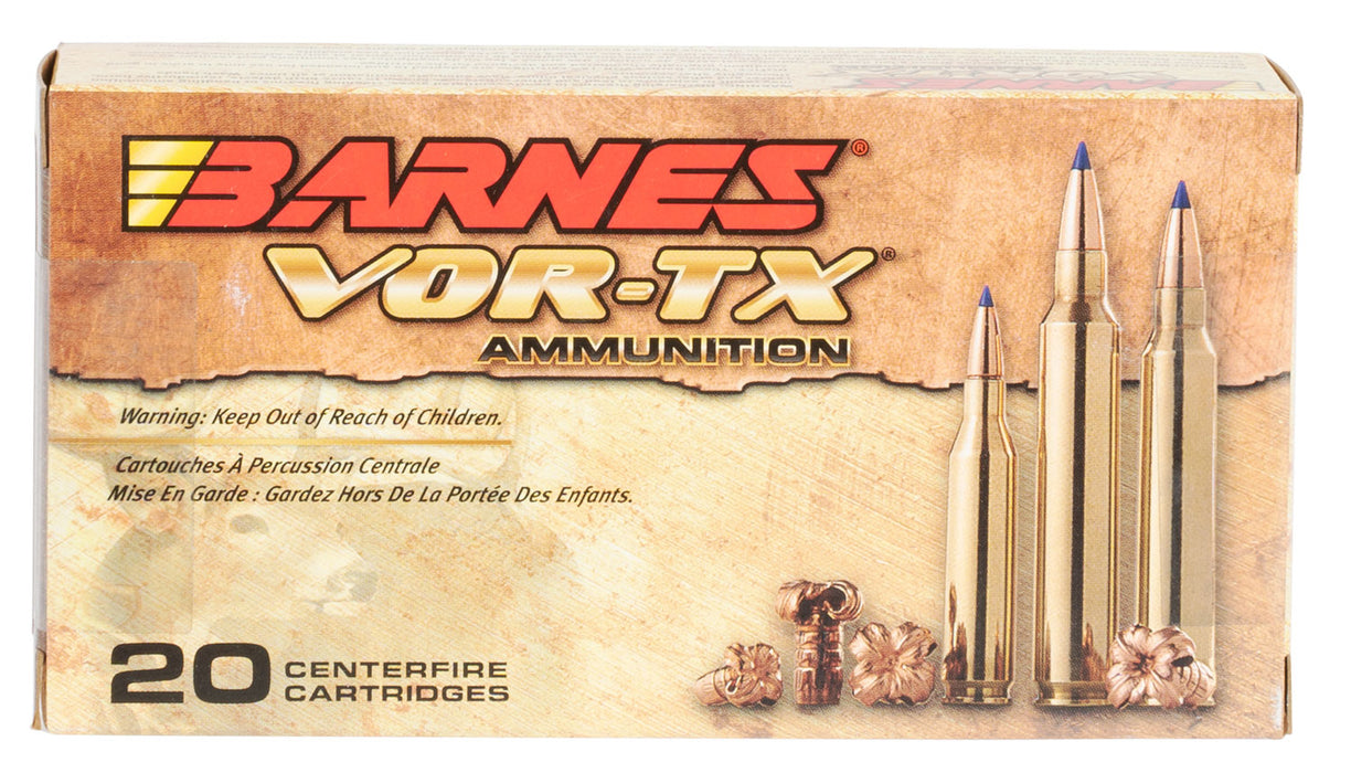 Barnes Bullets 30816 VOR-TX  308 Win 130 gr Tipped TSX Boat-Tail 20 Per Box/10 Cs