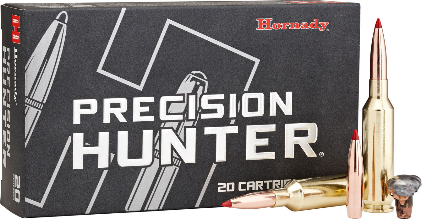 Hornady 81392 Precision Hunter  6mm Creedmoor 103 gr 3050 fps Extremely Low Drag-eXpanding (ELD-X) 20 Bx/10 Cs