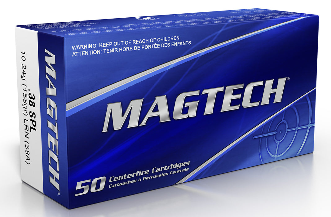 Magtech 38A Range/Training  38 Special 158 gr Lead Round Nose 50 Per Box 20 Cs