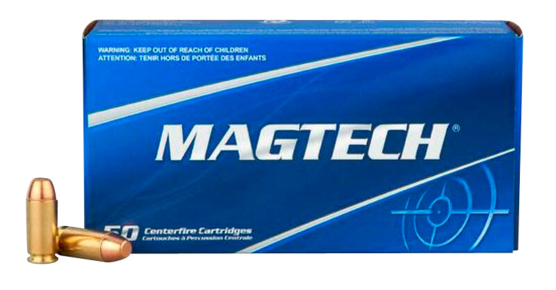 Magtech 40PS Range/Training  40 S&W 180 gr 1050 fps Full Metal Jacket Flat Nose (FMJFN) 50 Bx/20 Cs