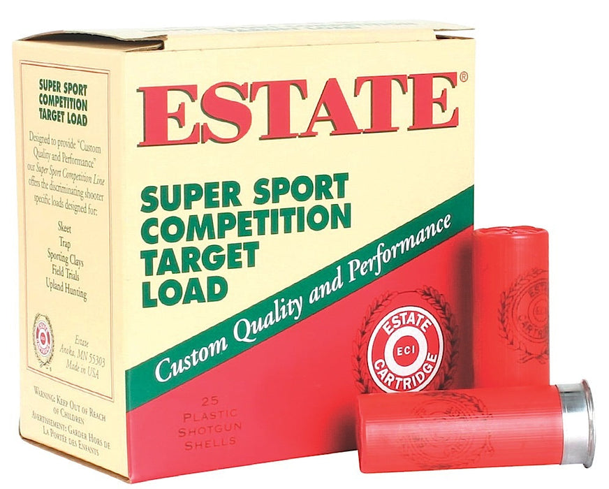 Estate Cartridge SS12L75 Super Sport  12 Gauge 2.75" 1 1/8 oz 7.5 Shot 25 Per Box/10 Cs