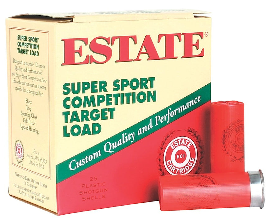 Estate Cartridge SS12H75 Super Sport Competition Target 12Gauge 2.75" 1 1/8oz 7.5Shot 25 Per Box/10 Case