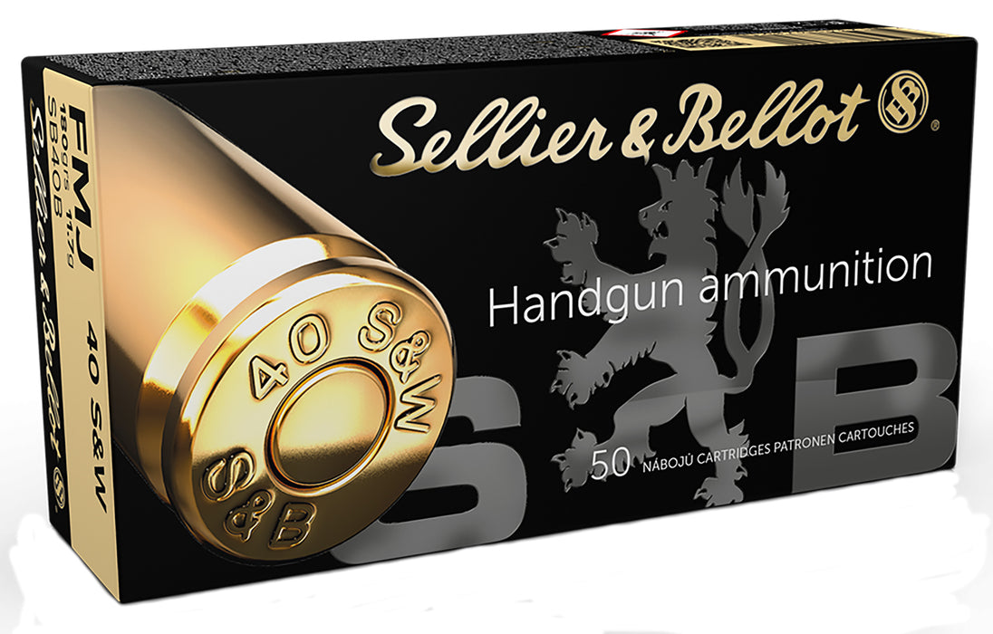 Sellier & Bellot SB40B Handgun  40 S&W 180 gr Full Metal Jacket (FMJ) 50 Per Box/20 Cs