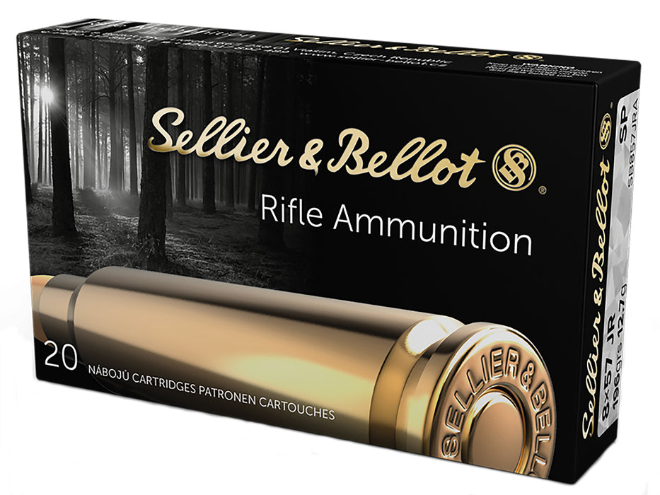 Sellier & Bellot SB857JRA Rifle  8x57mm JR 196 gr 2329 fps Soft Point (SP) 20 Bx/20 Cs