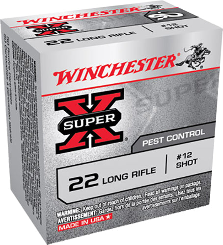 Winchester Ammo X22LRS Super X  22 LR #12 Shot 50 Bx/100 Cs