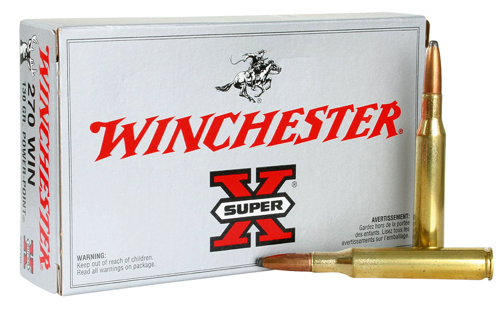 Winchester Ammo X2705 Super X  270 Win 130 gr 3060 fps Power-Point (PP) 20 Bx/10 Cs