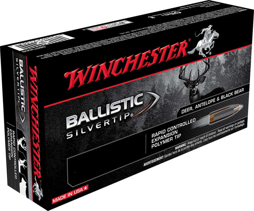 Winchester Ammo SBST300S Ballistic Silvertip  300 WSM 150 gr 3300 fps Rapid Controlled Expansion Polymer Tip 20 Bx/10 Cs