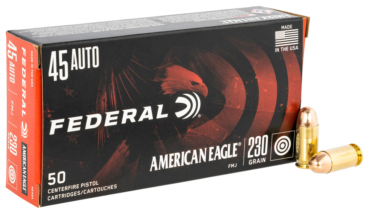 Federal AE45A American Eagle  45 ACP 230 gr Full Metal Jacket (FMJ) 50 Per Box/20 Cs