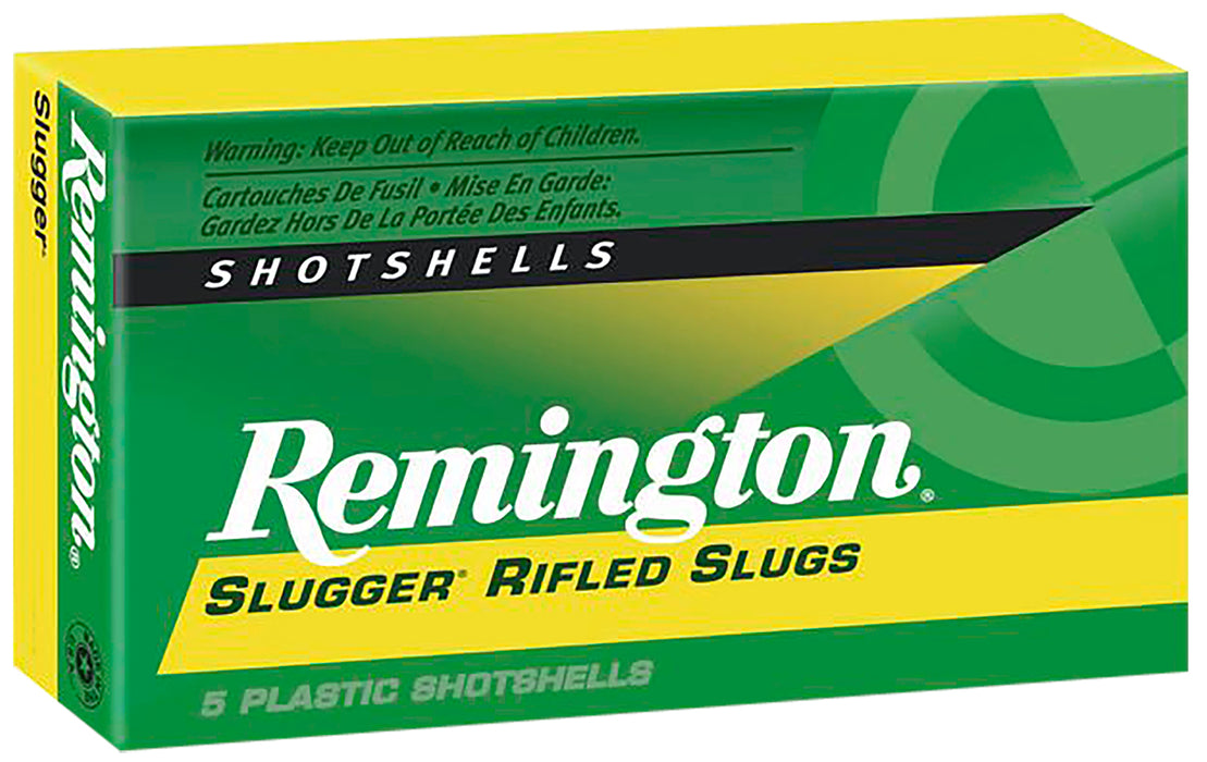 Remington Ammunition 20302 Slugger  12 Gauge 2.75" 1 oz 1680 fps Rifled Slug Shot 5 Bx/50 Cs