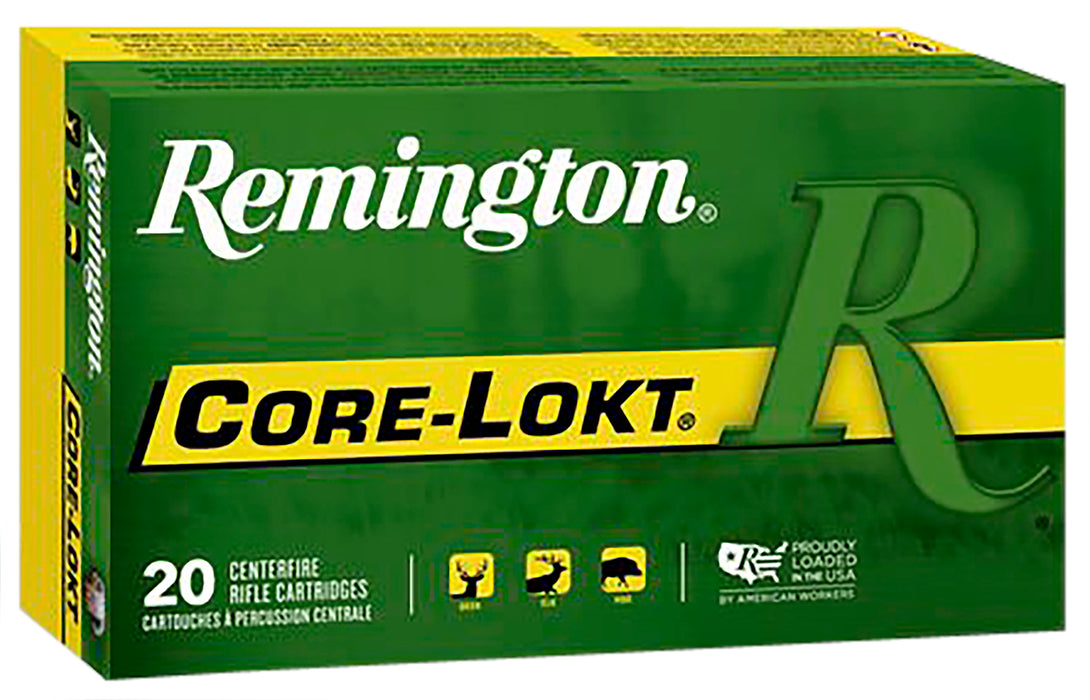Remington Ammunition 22189 Core-Lokt  338 Win Mag 225 gr Pointed Soft Point (PSP) 20 Bx/ 10 Cs