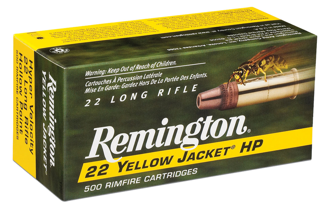 Remington Ammunition 21074 Yellow Jacket  22 LR 33 gr Truncated Cone Hollow Point (TCHP) 50 Bx/ 100 Cs