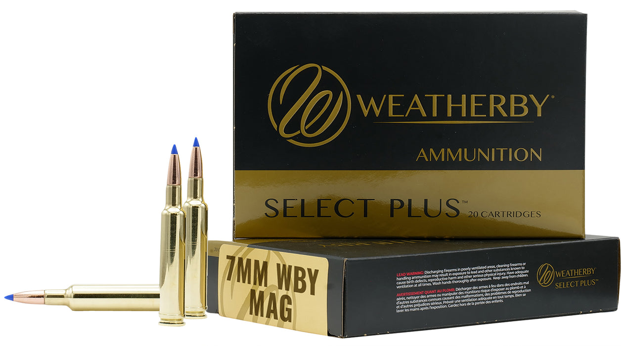 Weatherby N7MM160PT Select Plus  7mm Wthby Mag 160 gr 3200 fps Nosler Spitzer Partition (SPT) 20 Bx/10 Cs