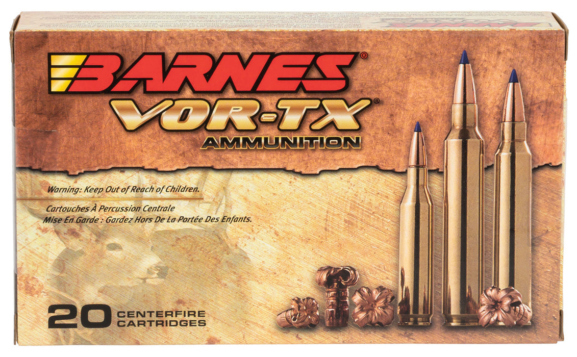 Barnes Bullets 21537 VOR-TX  300 Win Mag 165 gr 3120 fps Tipped TSX Boat-Tail 20 Bx/10 Cs
