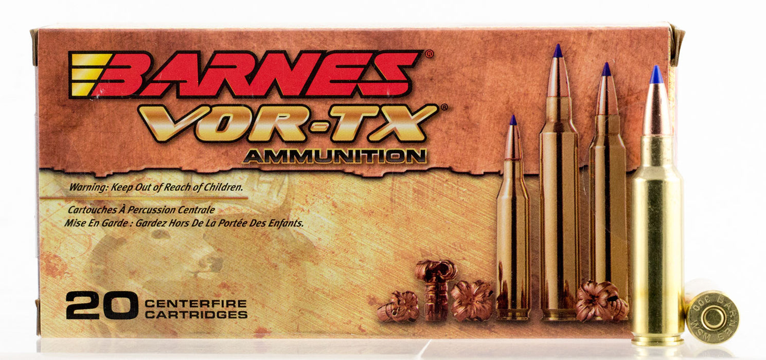 Barnes Bullets 21536 VOR-TX  300 WSM 165 gr 3130 fps Tipped TSX Boat-Tail 20 Bx/10 Cs