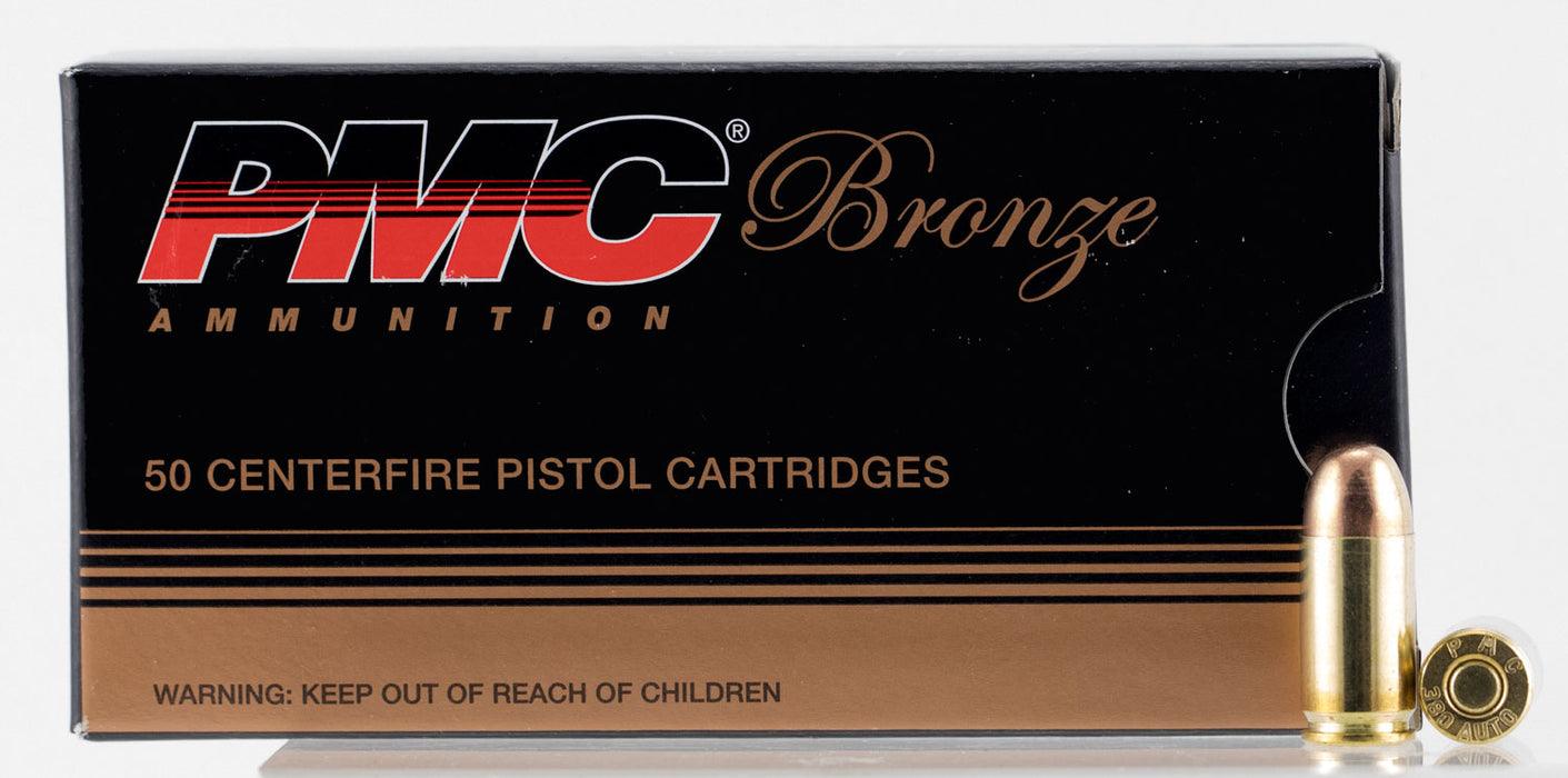 PMC 380A Bronze Target 380 ACP 90 gr Full Metal Jacket (FMJ) 50 Per Box/ 20 Cs
