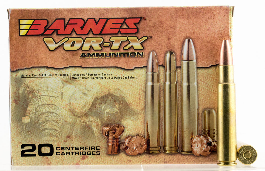 Barnes Bullets 22034 VOR-TX Safari 416 Rigby 400 gr 2400 fps Barnes TSX Flat Base (TSXFB) 20 Bx/10 Cs