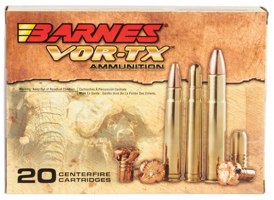Barnes Bullets 22027 VOR-TX Safari 458 Lott 500 gr 2210 fps Barnes TSX Flat Base (TSXFB) 20 Bx/10 Cs