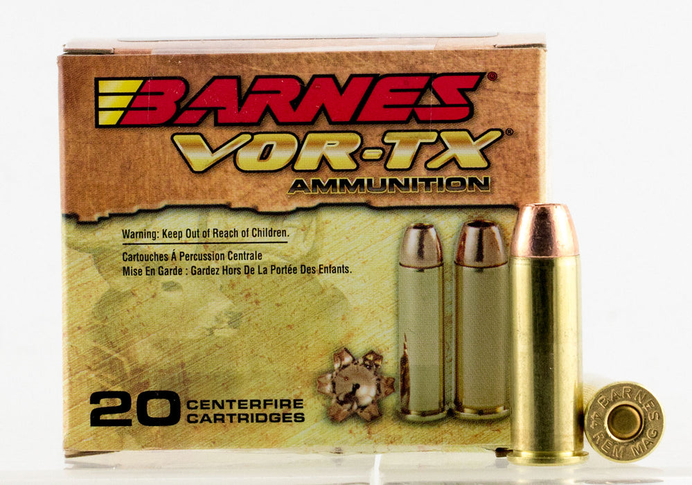 Barnes Bullets 21545 VOR-TX  44 Rem Mag 225 gr Barnes VOR-TX XPB 20 Per Box/10 Cs