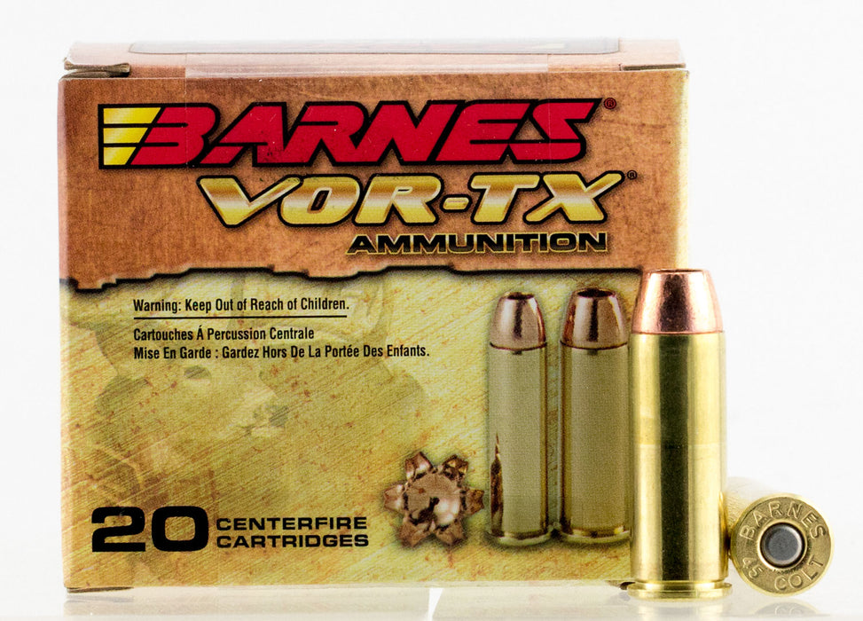 Barnes Bullets 21547 VOR-TX  45 Colt (LC) 200 gr Barnes VOR-TX XPB 20 Per Box/10 Cs
