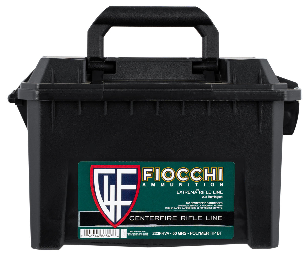 Fiocchi 223FHVA Field Dynamics 223Rem 50GR V-Max — AmmoJoy