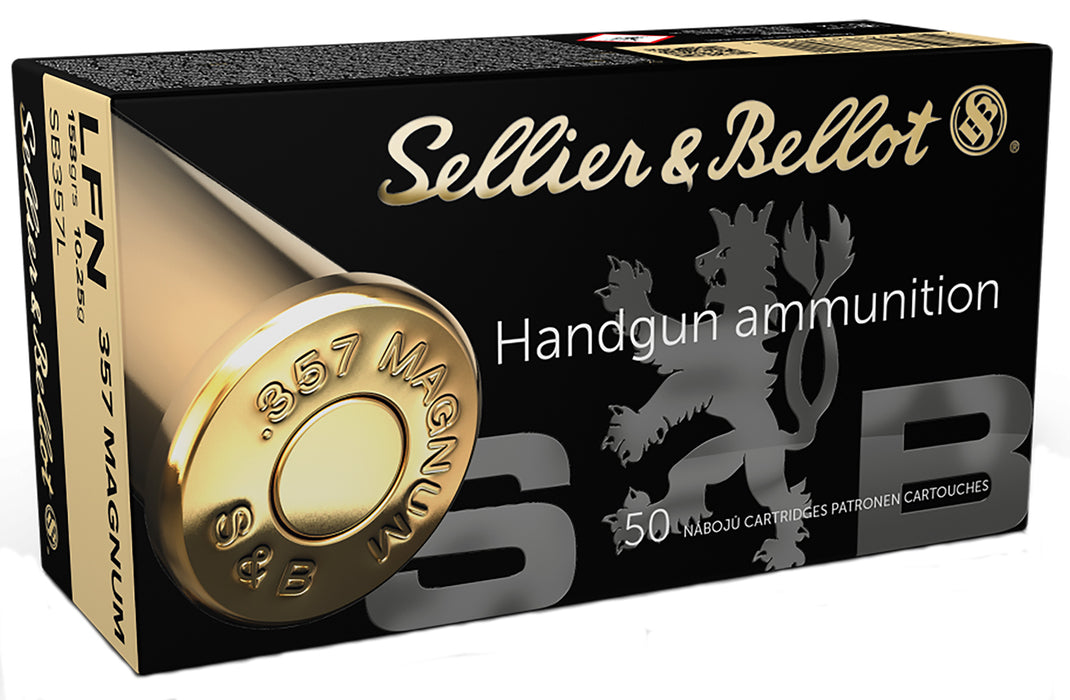 Sellier & Bellot AB357L Handgun  357 Mag 158 gr 1125 fps Lead Flat Nose (LFN) 50 Bx/20 Cs