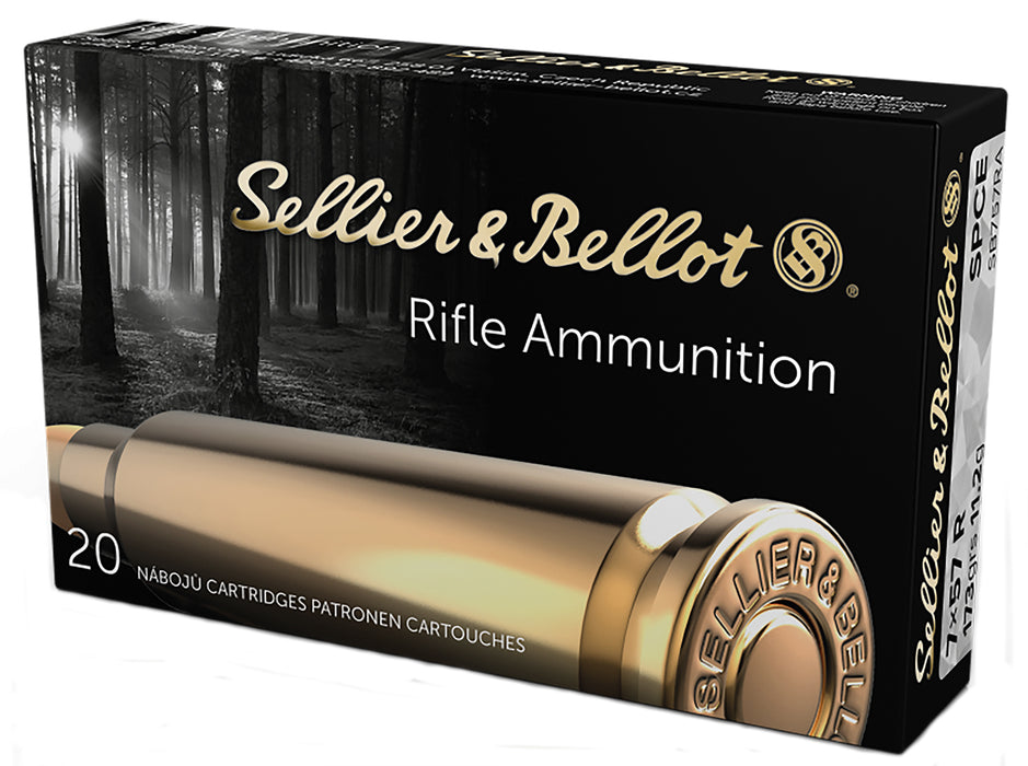 Sellier & Bellot SB757RA Rifle  7x57R 173 gr 2379 fps Soft Point Cut-Through Edge (SPCE) 20 Bx/20 Cs
