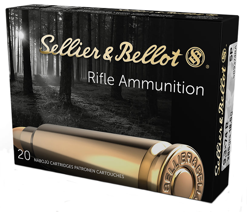 Sellier & Bellot SB9374RA Rifle  9.3mmx74R 286 gr 2313 fps Soft Point (SP) 20 Bx/18 Cs