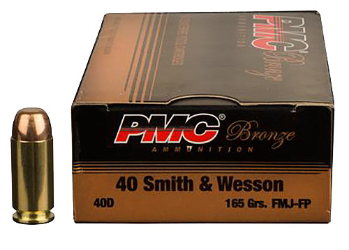PMC 40DBP Bronze Battle Pack 40 S&W 165 gr Full Metal Jacket (FMJ) 300 Per Box/3 Cs