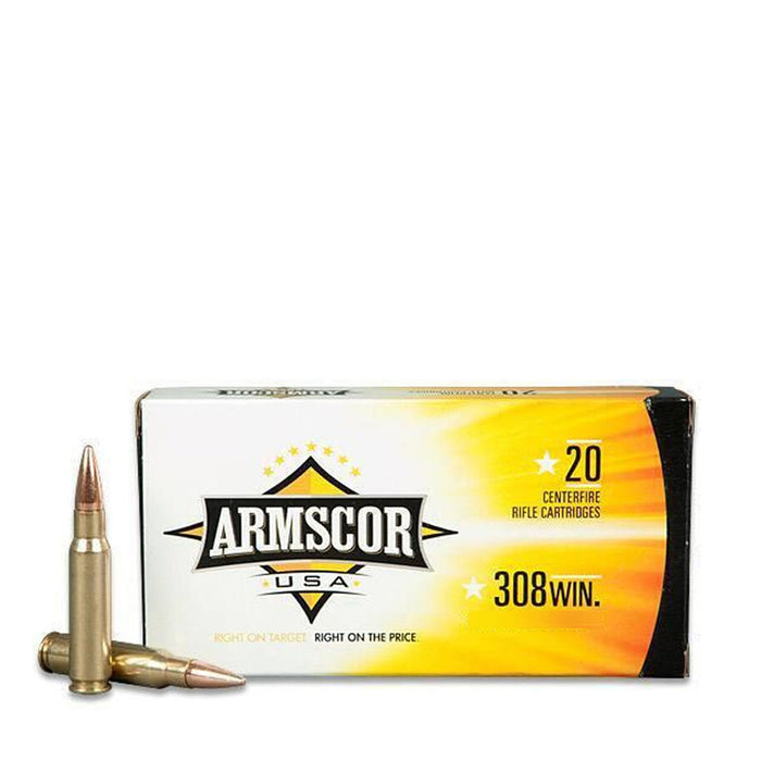 Armscor AC3082N USA  308 Win 168 gr Hollow Point Boat-Tail (HPBT) 20 Per Box/10 Cs