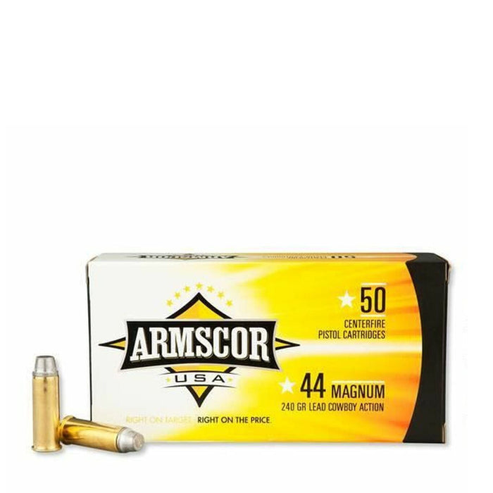 Armscor FAC44M1N USA 44 Rem Mag 240 gr Semi Wadcutter (SWC) 50 Per Box/8 Cs