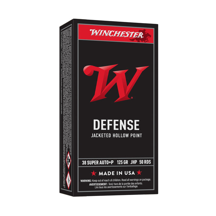 Winchester Ammo USA38AJHP USA  38 Special 125 gr Jacketed Hollow Point (JHP) 50 Per Box/10 Cs
